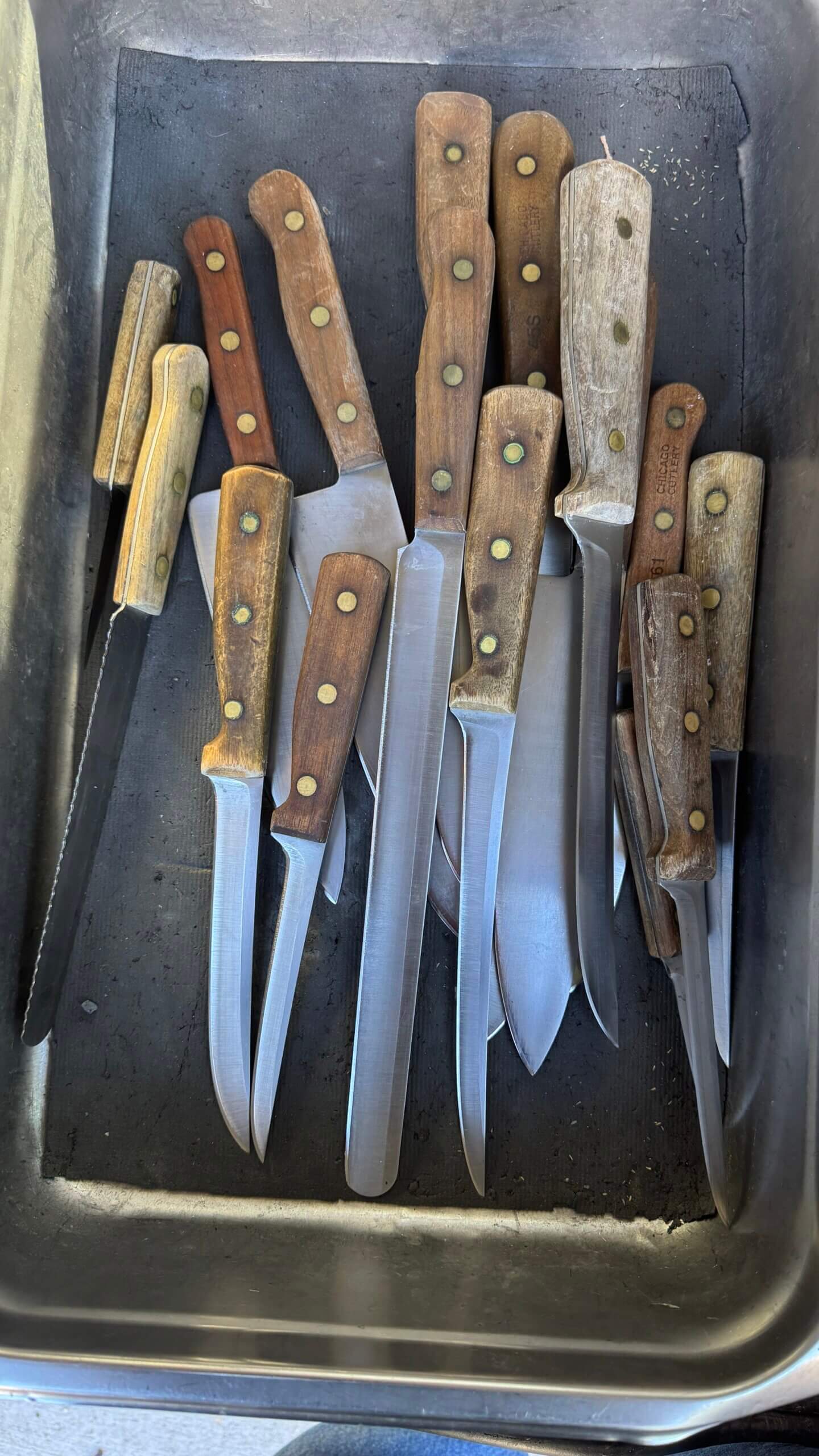 Ann's old school Chicago Cutlery Knives